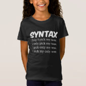 Syntaxis Funny Nose Picking T-shirt (Voorkant)