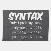 Syntaxis Funny Nose Picking Theedoek (Horizontaal)