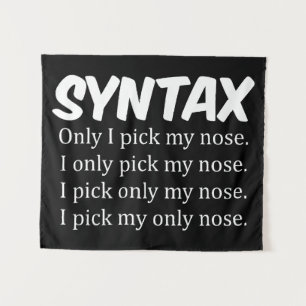 Syntaxis Funny Nose Picking Wandkleed