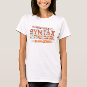 Syntaxis Grammatica Grammatica T-shirt