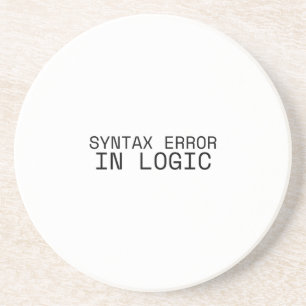 Syntaxisfout in logische minimalistische techniek zandsteen onderzetter