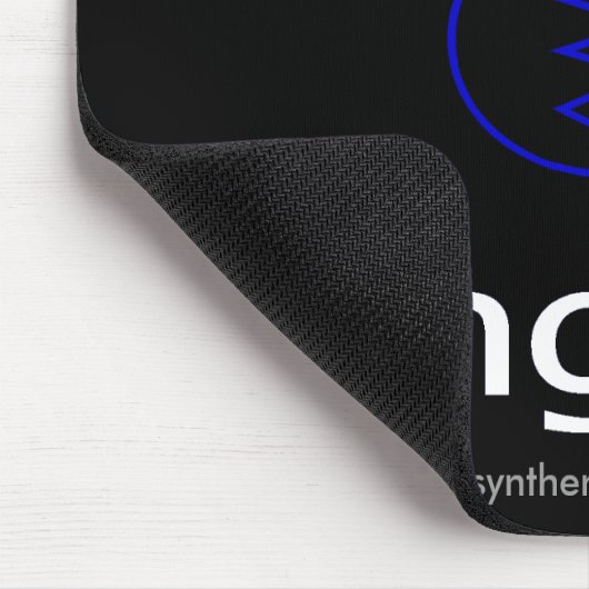Synth Engine Mousepad (zwart) Muismat (Hoek)