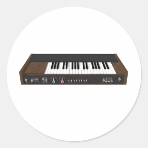 Synthesizer: 3D-model: Ronde Sticker