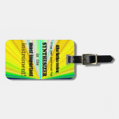 Synthesizer Belangrijkste instrument Bagagelabel (Voorkant horizontaal)