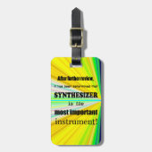 Synthesizer Belangrijkste instrument Bagagelabel (Voorkant verticaal)