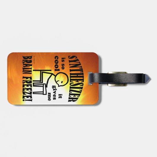 Synthesizer, Brain Freeze Bagagelabel (Achterkant horizontaal)