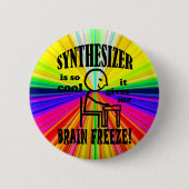 Synthesizer, Brain Freeze Ronde Button 5,7 Cm (Voorkant)