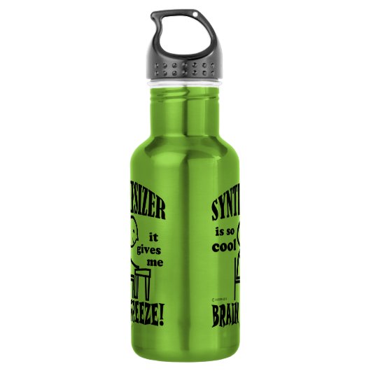 Synthesizer, Brain Freeze Waterfles (Achterkant)