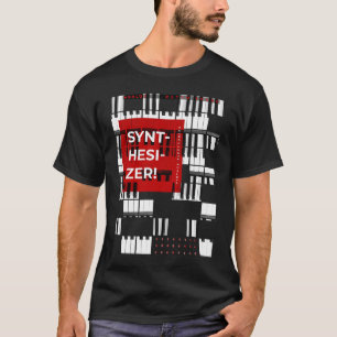 Synthesizer  elektronica analoge retro geluid t-shirt