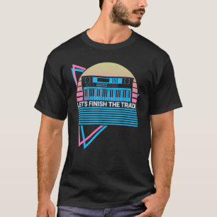 Synthesizer elektronische muzikant Laten we eindig T-shirt