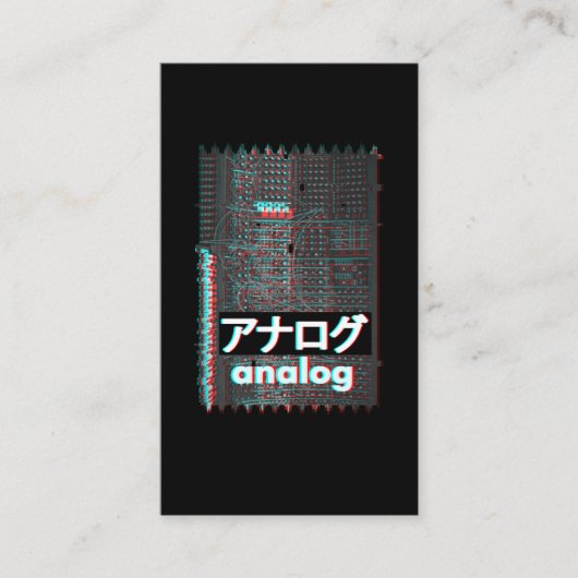Synthesizer Glitch Japans analoog Modulair Syndroo Visitekaartje (Voorkant)