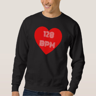 Synthesizer I Love 128 bpm voor dansfans Trui