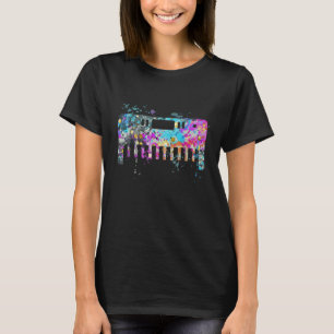 Synthesizer-instrument Silhouette Synthesizers T-shirt
