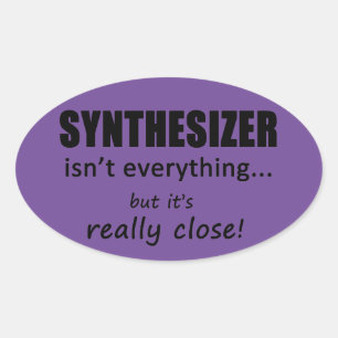 Synthesizer is niet alles ovaal Sticker