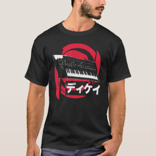 Synthesizer Japanse analoge synthgolf Techno Synth T-shirt