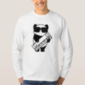 Synthesizer Keyboard Instrument Panda T-shirt (Voorkant)