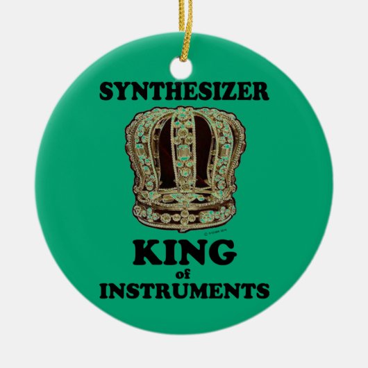 Synthesizer King of Instruments Keramisch Ornament (Voorkant)