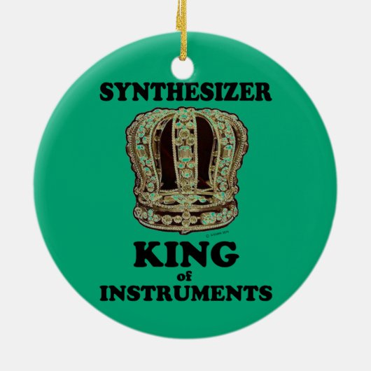 Synthesizer King of Instruments Keramisch Ornament (Achterkant)