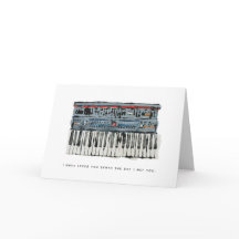 Synthesizer Love Valentijnsdag Wenskaart