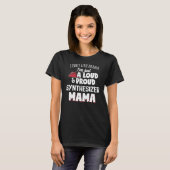 Synthesizer Mam Design Loud en Proud Mama T-shirt (Voorkant volledig)