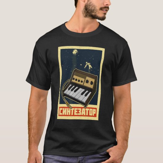 Synthesizer Synth Keyboard Electronic Musicians Mo T-shirt (Voorkant)