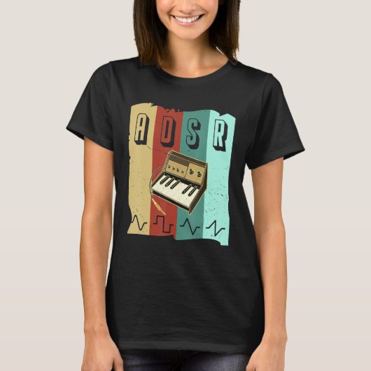 Synthesizer Synth Keyboard Electronic Musicians Mo T-shirt (Voorkant)