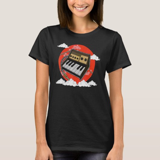 Synthesizer Synth Keyboard Electronic Musicians Mo T-shirt (Voorkant)