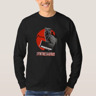 Synthesizer Synthesaurus Retro Analoog Rex Synth T-shirt