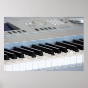 Synthesizer toetsenbord poster