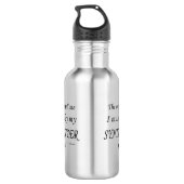 Synthesizer Voices zegt dat hij moet spelen Waterfles (Achterkant)