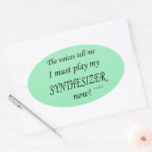 Synthesizer Voices zegt dat Ovaal Sticker moet spe (Envelop)