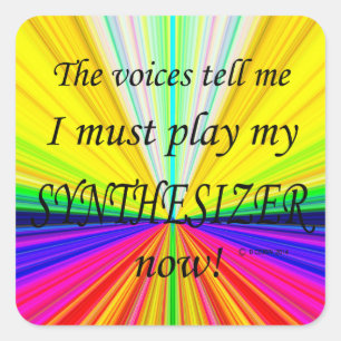 Synthesizer Voices zegt dat Square Sticker moet wo