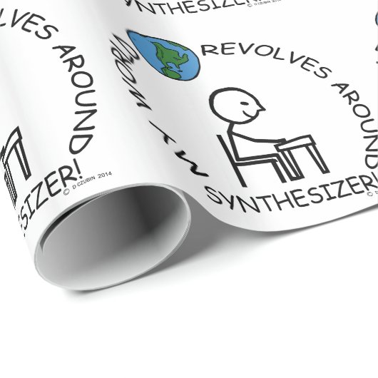 Synthesizer - Wereld draait rond Cadeaupapier (Rol Hoek)
