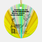 Synthesizer Zombie Explode Keramisch Ornament (Voorkant)