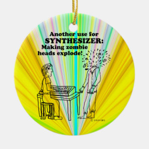 Synthesizer Zombie Explode Keramisch Ornament