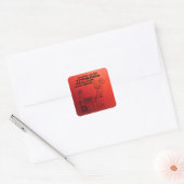 Synthesizer Zombie Explode Square Sticker (Envelop)