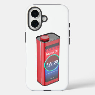Synthetische auto motorolie blikje iPhone 16 hoesje