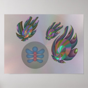 Synthetische schijven en levensvorm poster