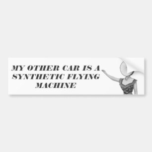 Synthetische vliegmachine bumpersticker