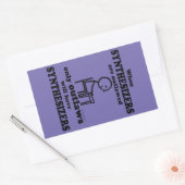 Synthétiseurs Interdit Sticker Rectangulaire (Enveloppe)
