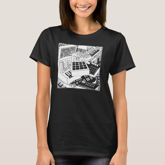 Synthétiseurs Pour Le Pullover De Musicien Électro (Devant)