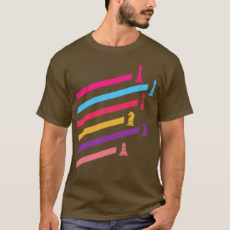 Synthwave 80s Schaakstukken T-shirt