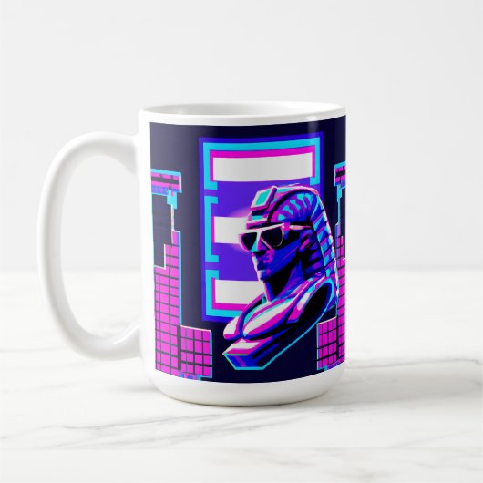 Synthwave Farao Koffiemok (Links)