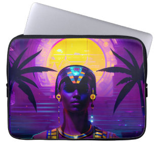 Synthwave Farao Laptop Sleeve