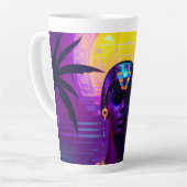 Synthwave Farao Latte Mok (Linkerhoek)