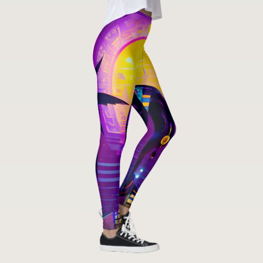 Synthwave Farao Leggings (Rechts)