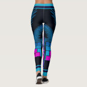 Synthwave Farao Leggings (Achterkant)
