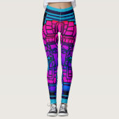 Synthwave Farao Leggings (Voorkant)