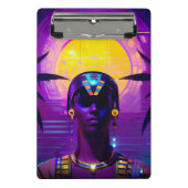 Synthwave Farao Mini Klembord (Voorkant)