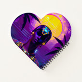 Synthwave Farao Notitieboek (Achterkant)